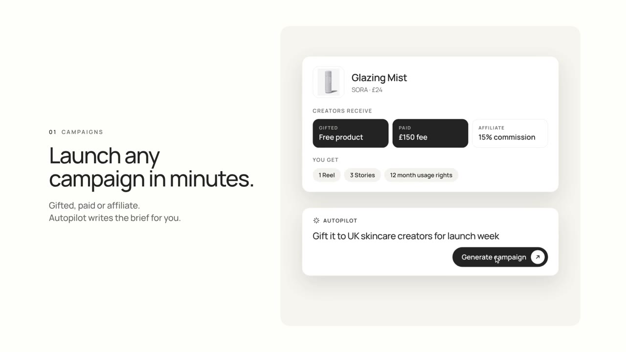 Linkable demo video
